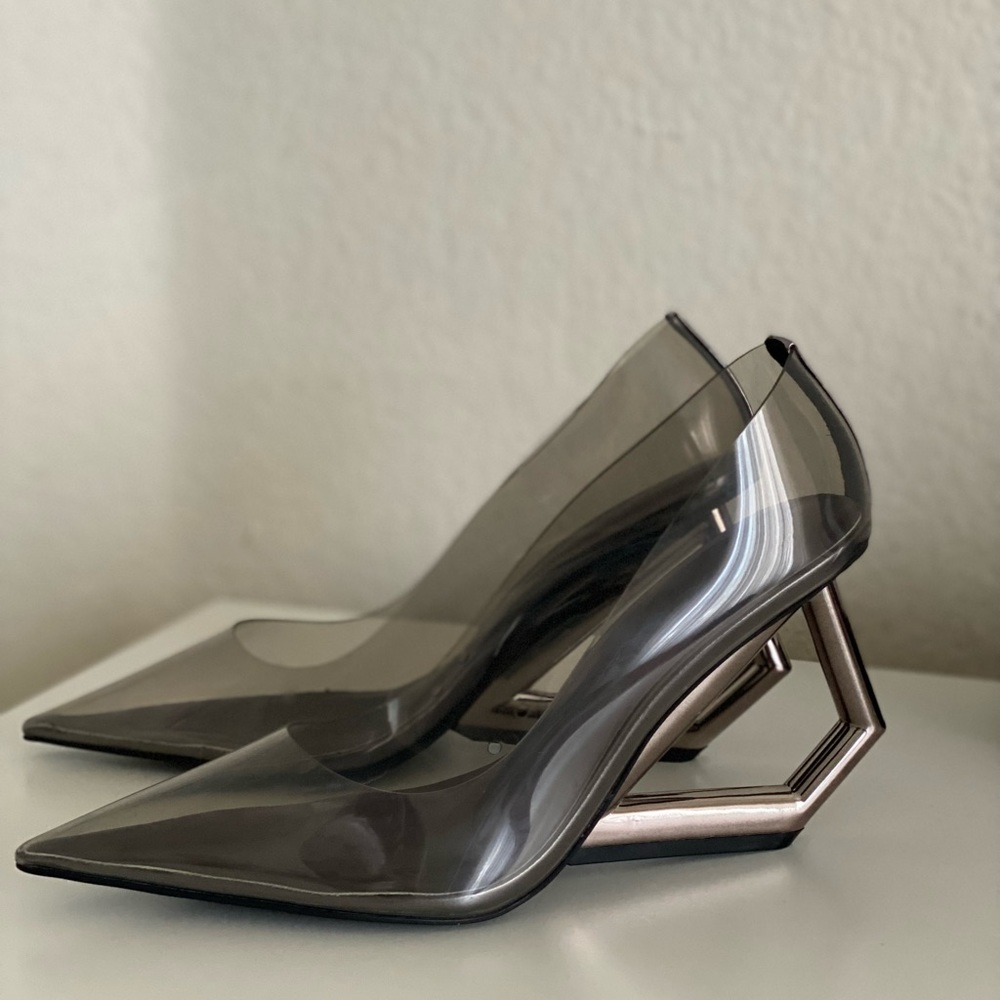 Fashionova Luxe clear pumps